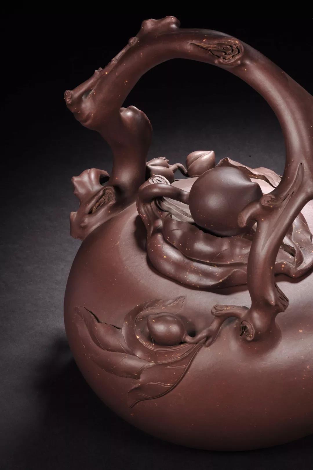 10種最美花器提梁壺，精美別致雕花紫砂壺!