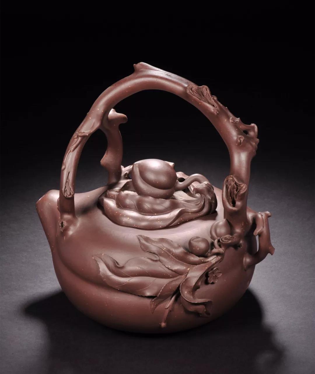 10種最美花器提梁壺，精美別致雕花紫砂壺!