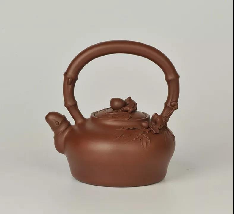 10種最美花器提梁壺，精美別致雕花紫砂壺!